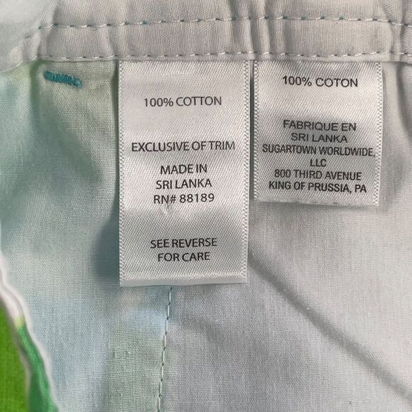 Lilly Pulitzer Shorts 00 Poolside Blue Rose Floral First Impression Callahan - Picture 13 of 15